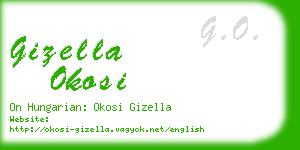 gizella okosi business card